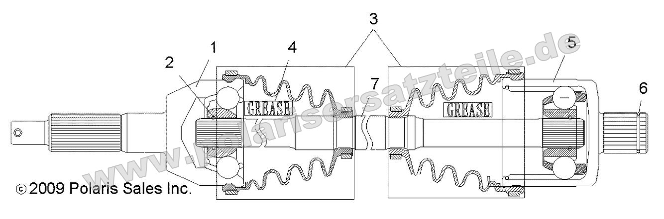Drive Train, Rear Drive Shaft
