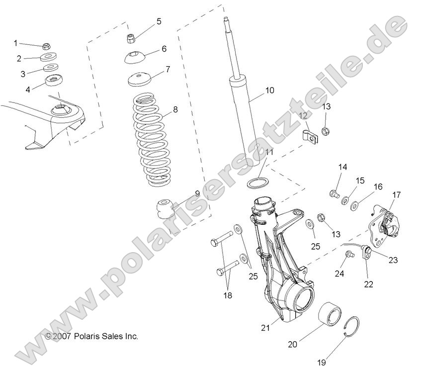 SUSPENSION, FRONT STRUT