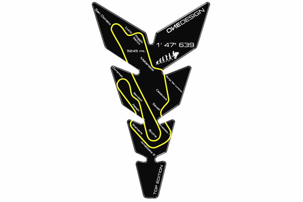 PUIG TANK PAD SKULL MUGELLO C/SCHWARZ - 20597N