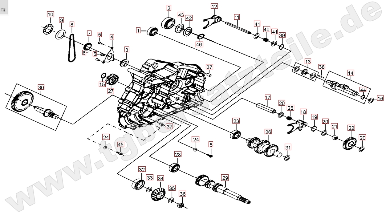 Motorgehäuse links (2)