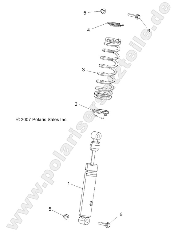 SUSPENSION, SHOCK, FRONT SUSPENSION, SHOCK, FRONT