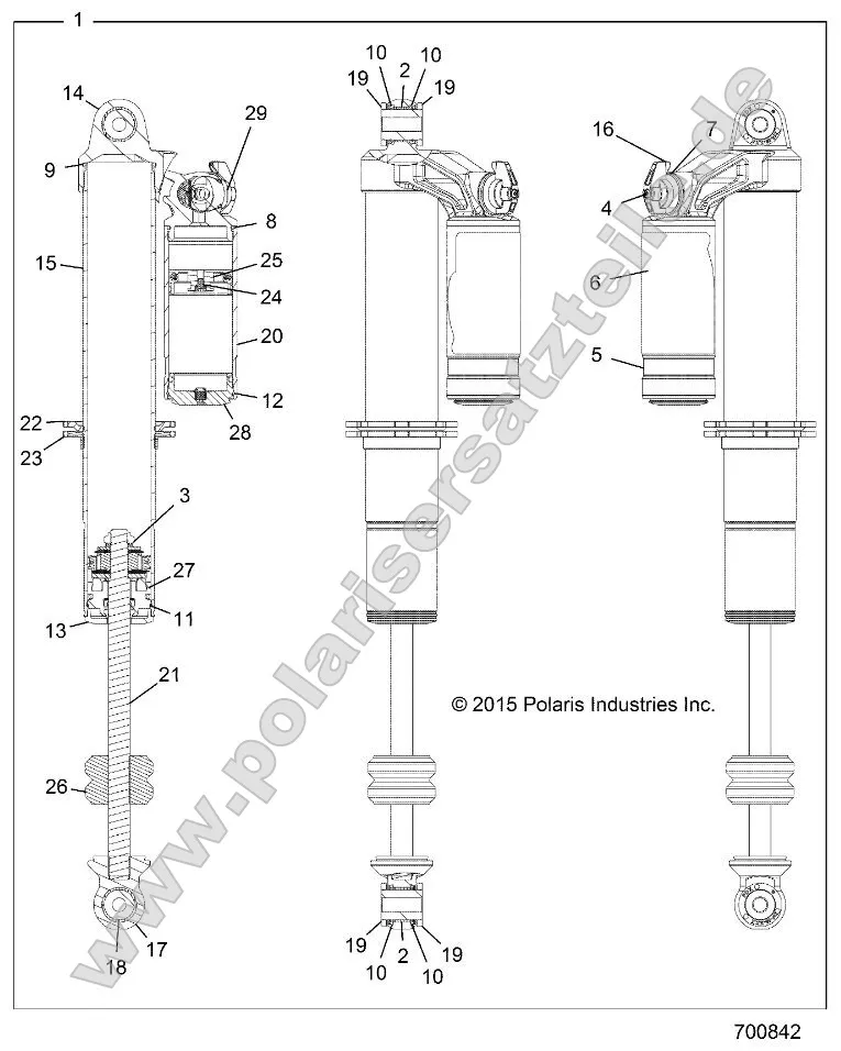 Suspension, Front Shock Internals Suspension, Front Shock Internals
