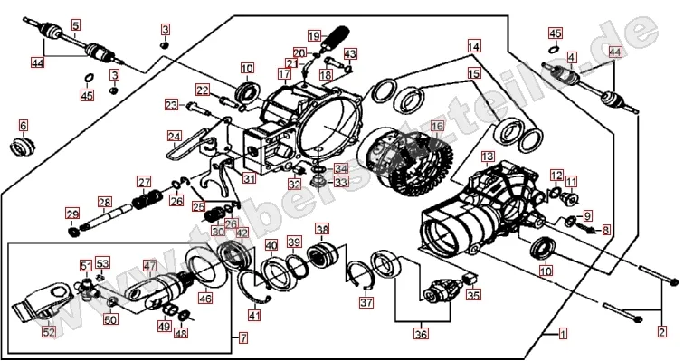 Differenzial vorne Differenzial vorne