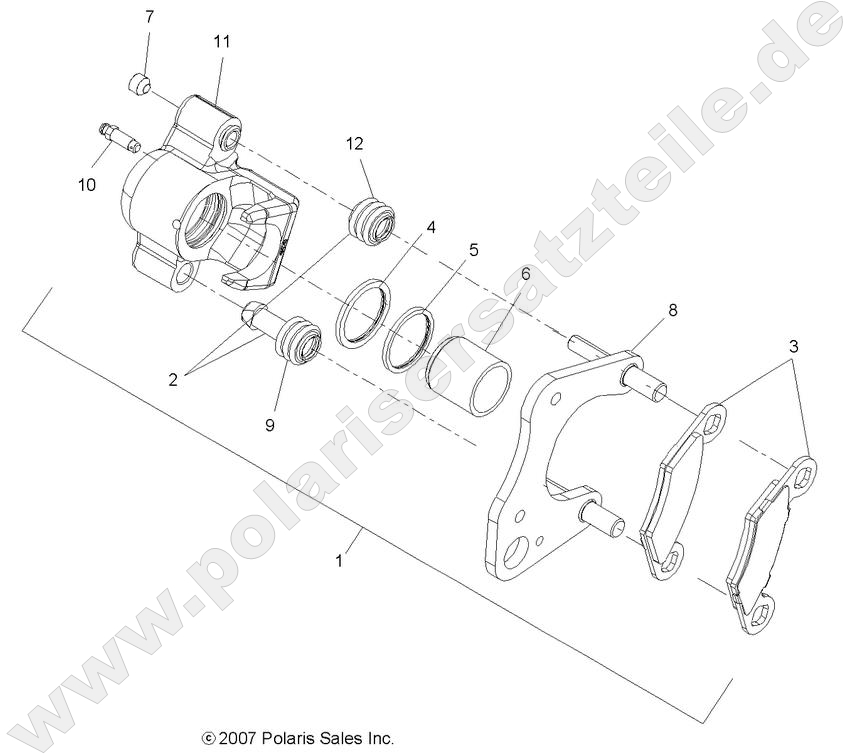 BRAKES, BRAKE CALIPER, FRONT