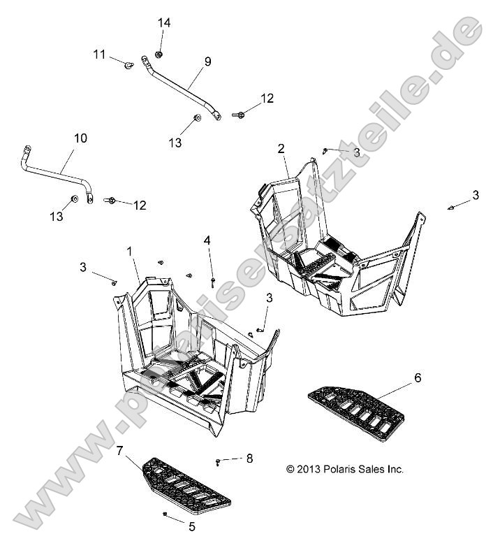 Body, Footwells Body, Footwells