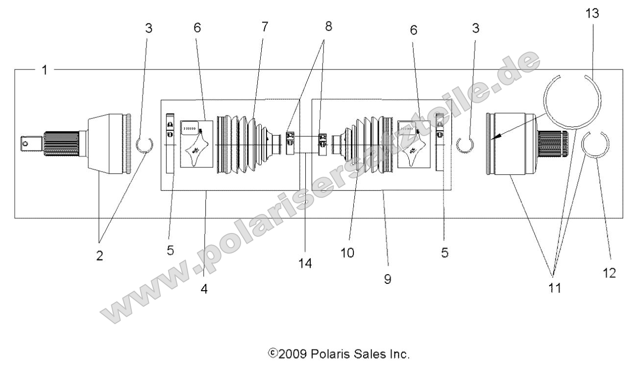 Drive Train, Drive Shaft, Rear