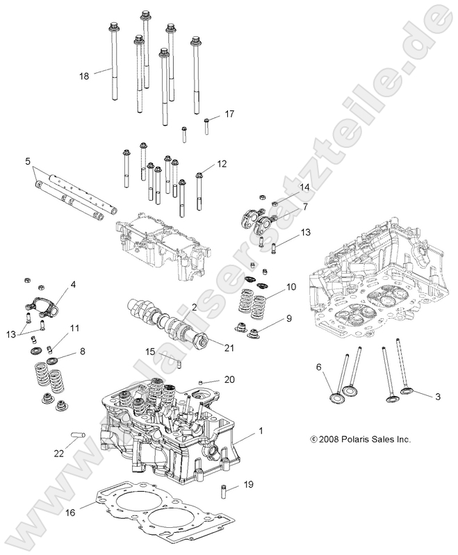 ENGINE, CYLINDER HEAD, CAM and VALVES