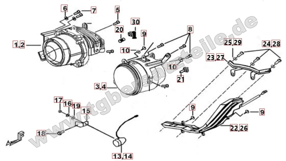Scheinwerfer - Blinker Scheinwerfer - Blinker