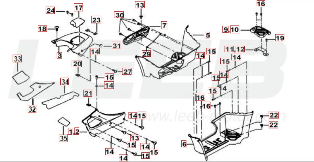 Fusstütze-Tankabdeckung Fusstütze-Tankabdeckung