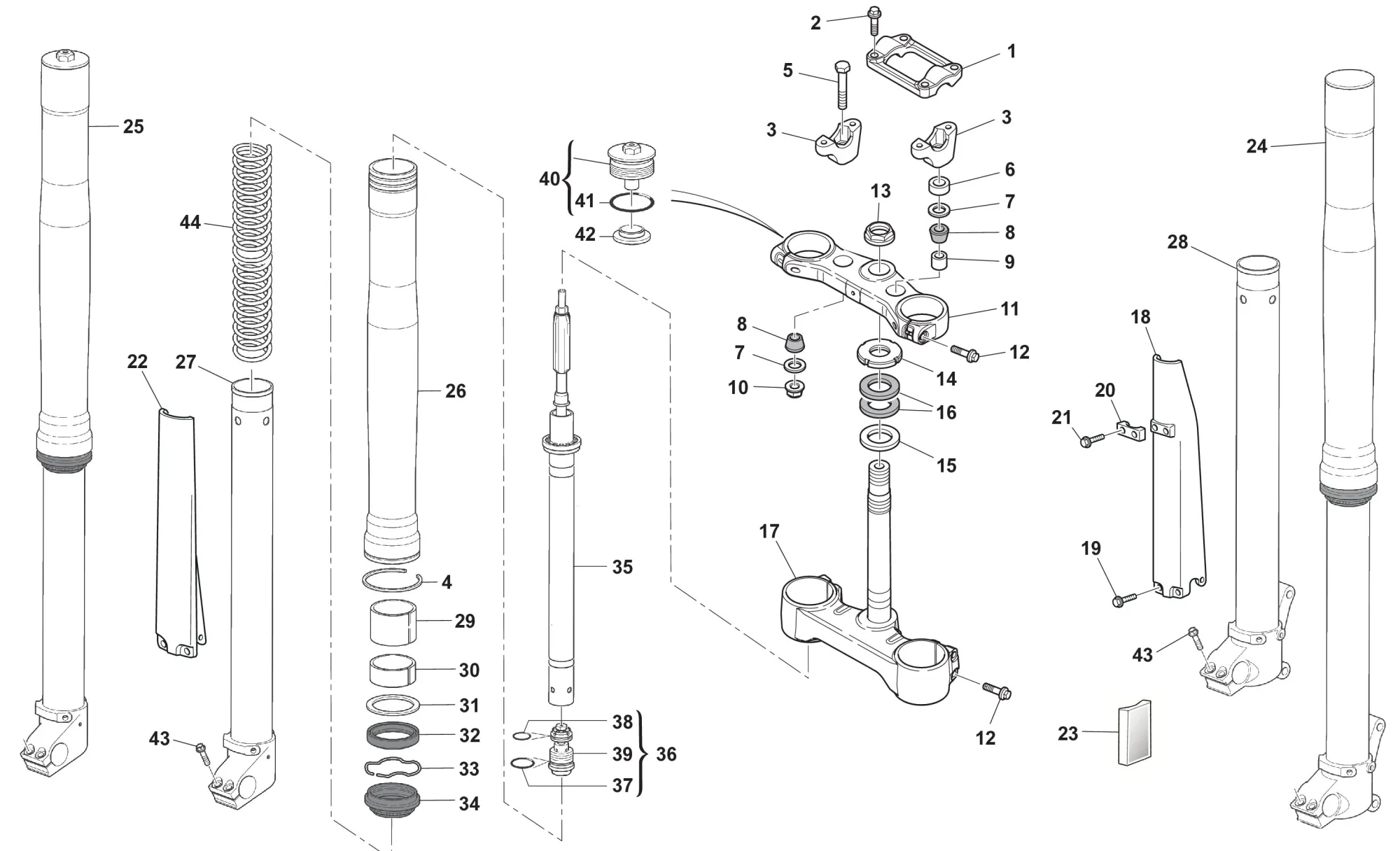 Gabel / Gabelbrücke RS Enduro Gabel / Gabelbrücke RS Enduro