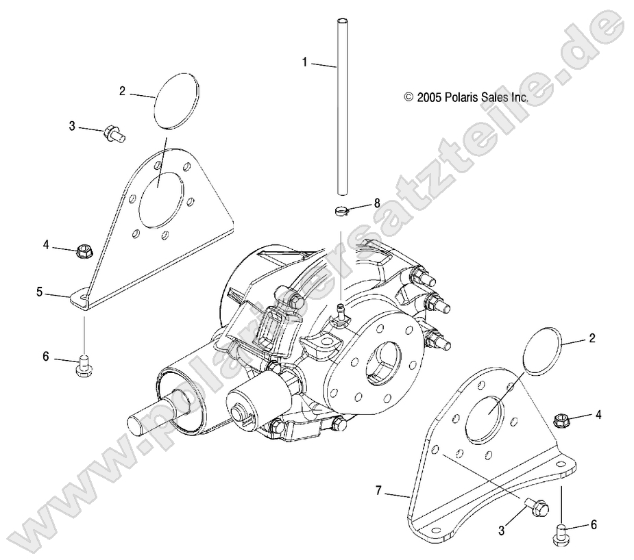 Geracase Mounting, Rear Geracase Mounting, Rear