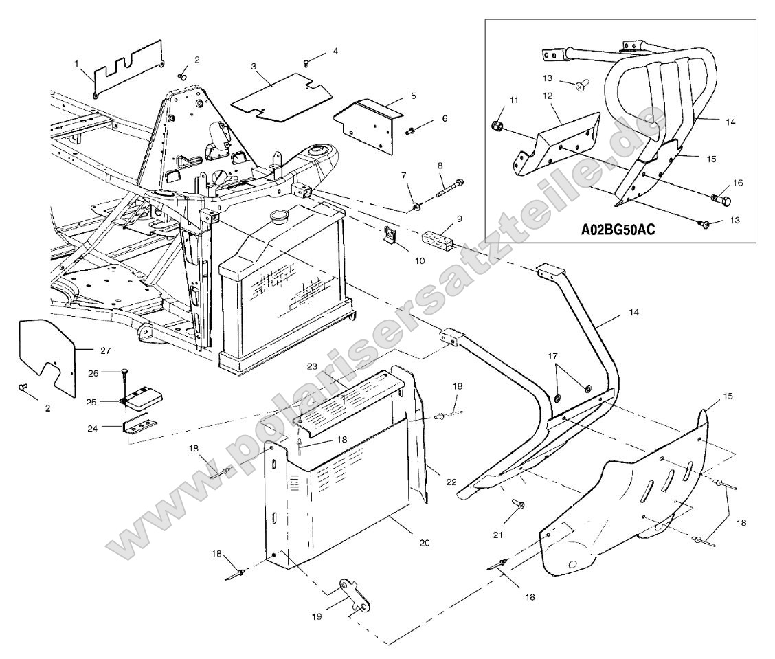 Front Bumper and Shields Front Bumper and Shields