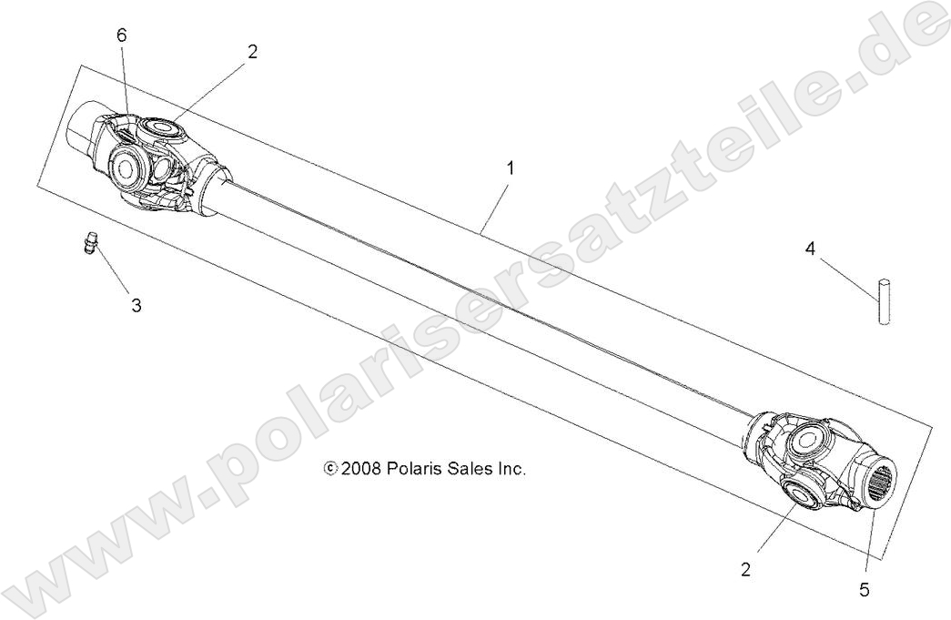 DRIVE TRAIN, PROP SHAFT, FRONT DRIVE TRAIN, PROP SHAFT, FRONT