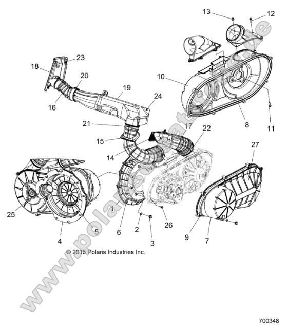Body, Clutch Cover and Ducting Body, Clutch Cover and Ducting