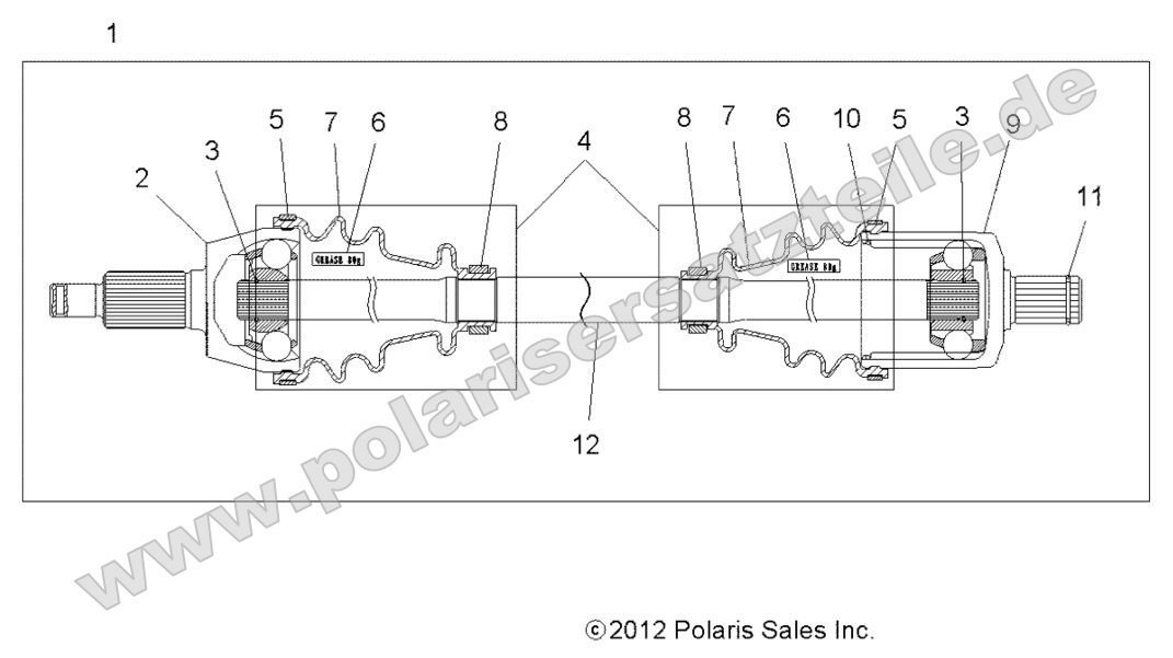 Drive Train, Front Half Shaft