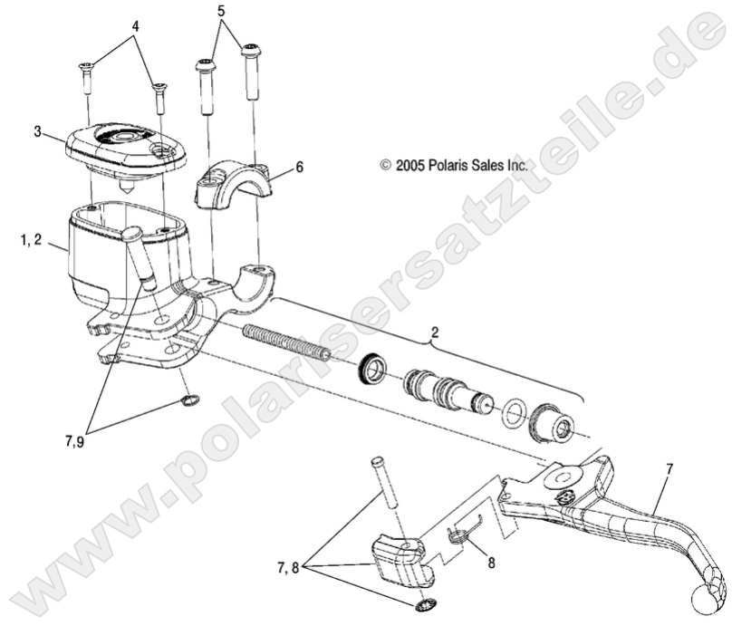 BRAKES, FRONT BRAKE LEVER and MASTER CYLINDER BRAKES, FRONT BRAKE LEVER and MASTER CYLINDER
