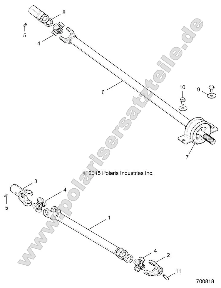 Drive Train, Front Prop Shaft Drive Train, Front Prop Shaft