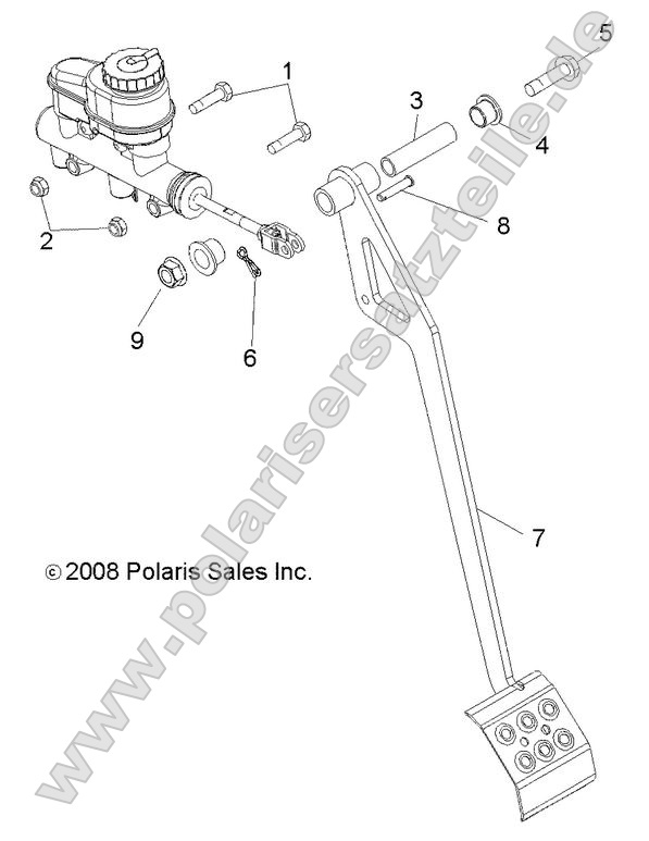 Brakes, Pedal and Master Cylinder Mounting
