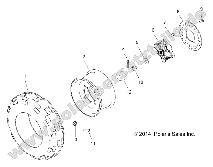 Wheels, Front Tire and Brake Disc Wheels, Front Tire and Brake Disc
