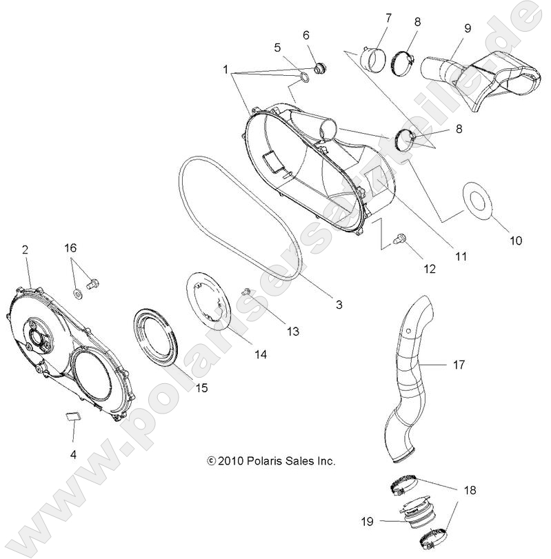 BODY, CLUTCH COVER and DUCTING BODY, CLUTCH COVER and DUCTING
