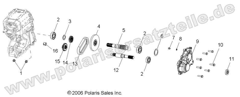 Gearcase, Output Shaft