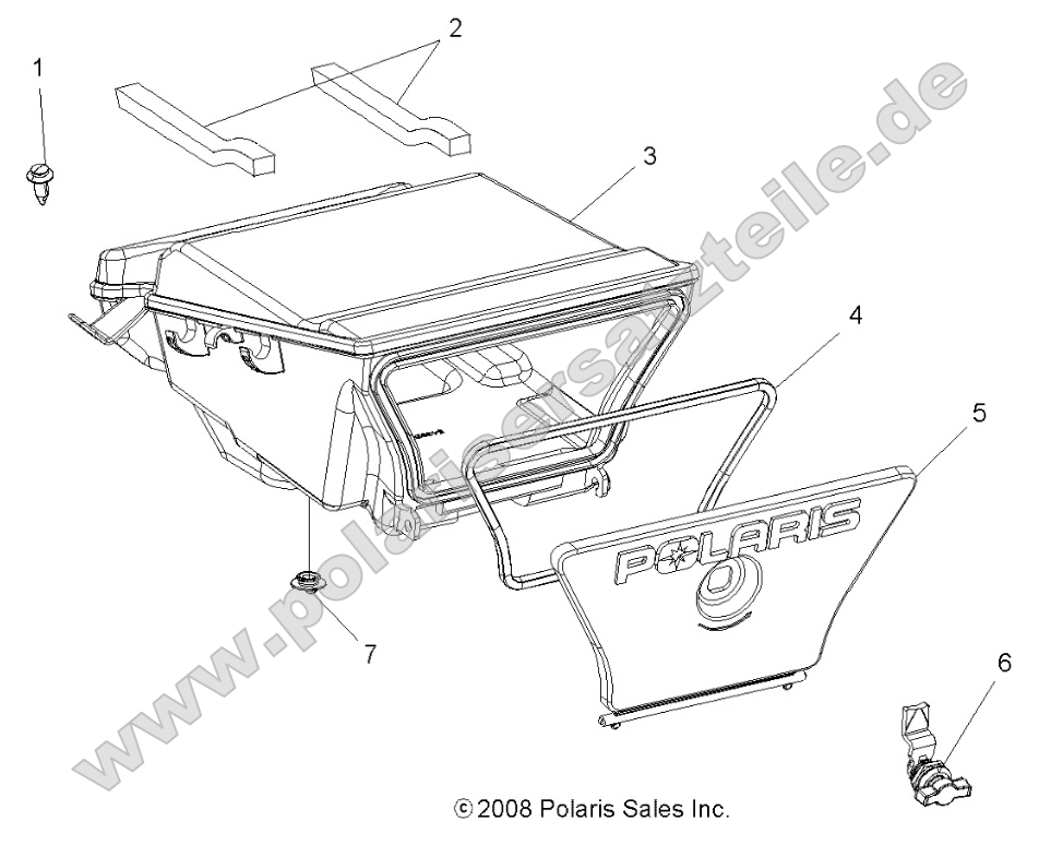 Body, Storage Box, Rear