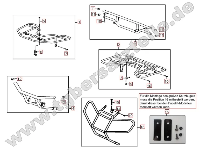 Gepäckträger vorne und hinten Gepäckträger vorne und hinten