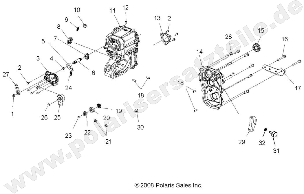 DRIVE TRAIN, MAIN GEARCASE DRIVE TRAIN, MAIN GEARCASE