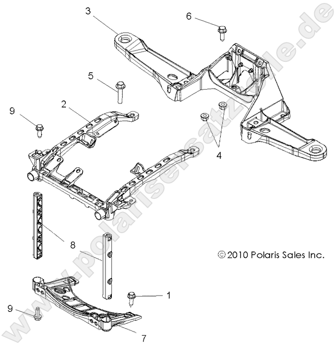 BODY, FRONT RACK SUPPORT