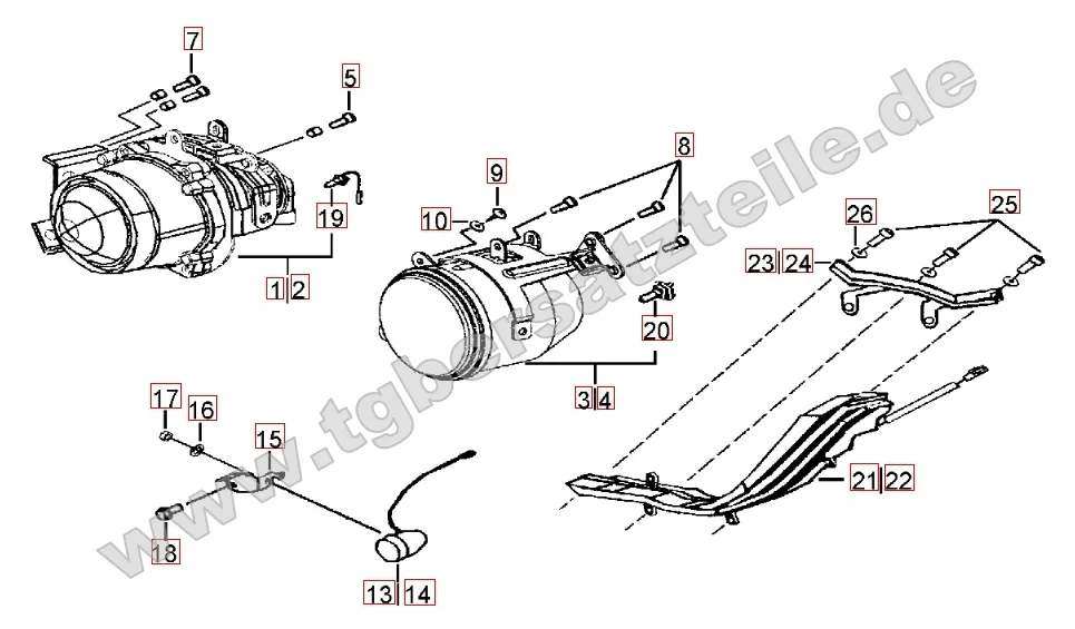 Scheinwerfer - Blinker vorne