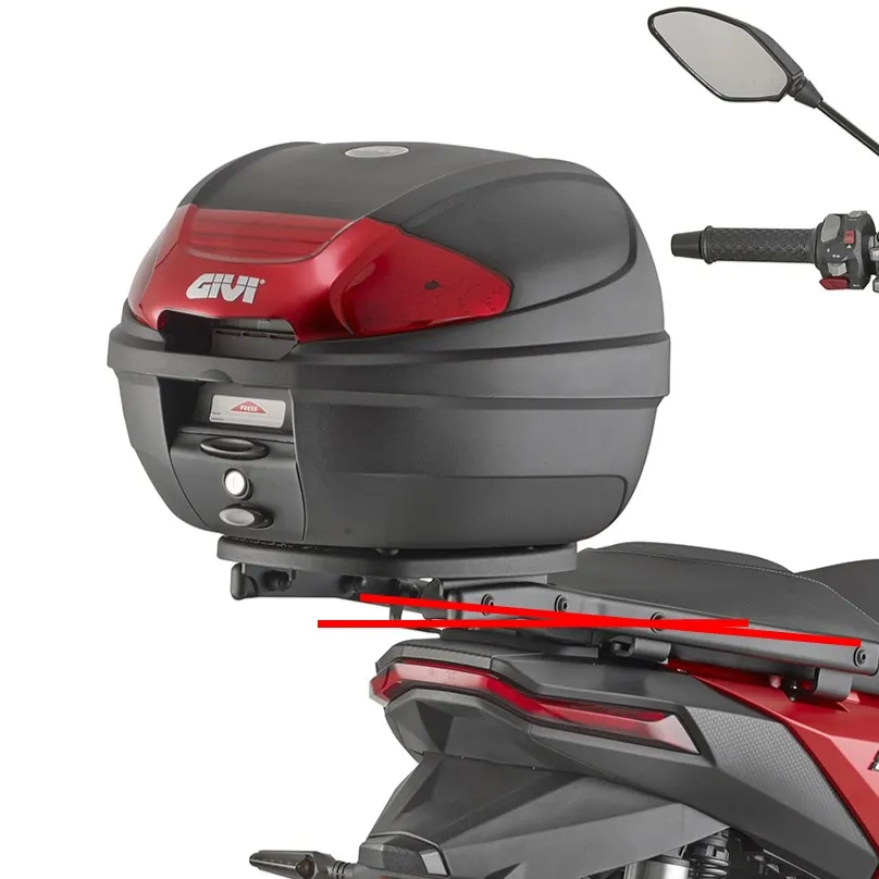 Givi Monolock Topcase E300 N2B - 30 Liter - schwarz - inkl. Montagekit