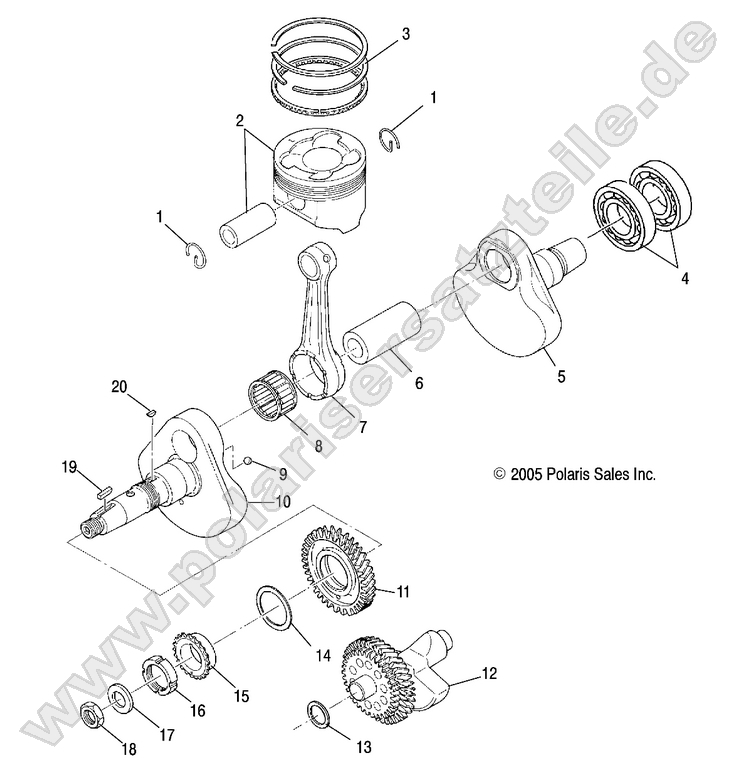 ENGINE, CRANKSHAFT and PISTON ENGINE, CRANKSHAFT and PISTON