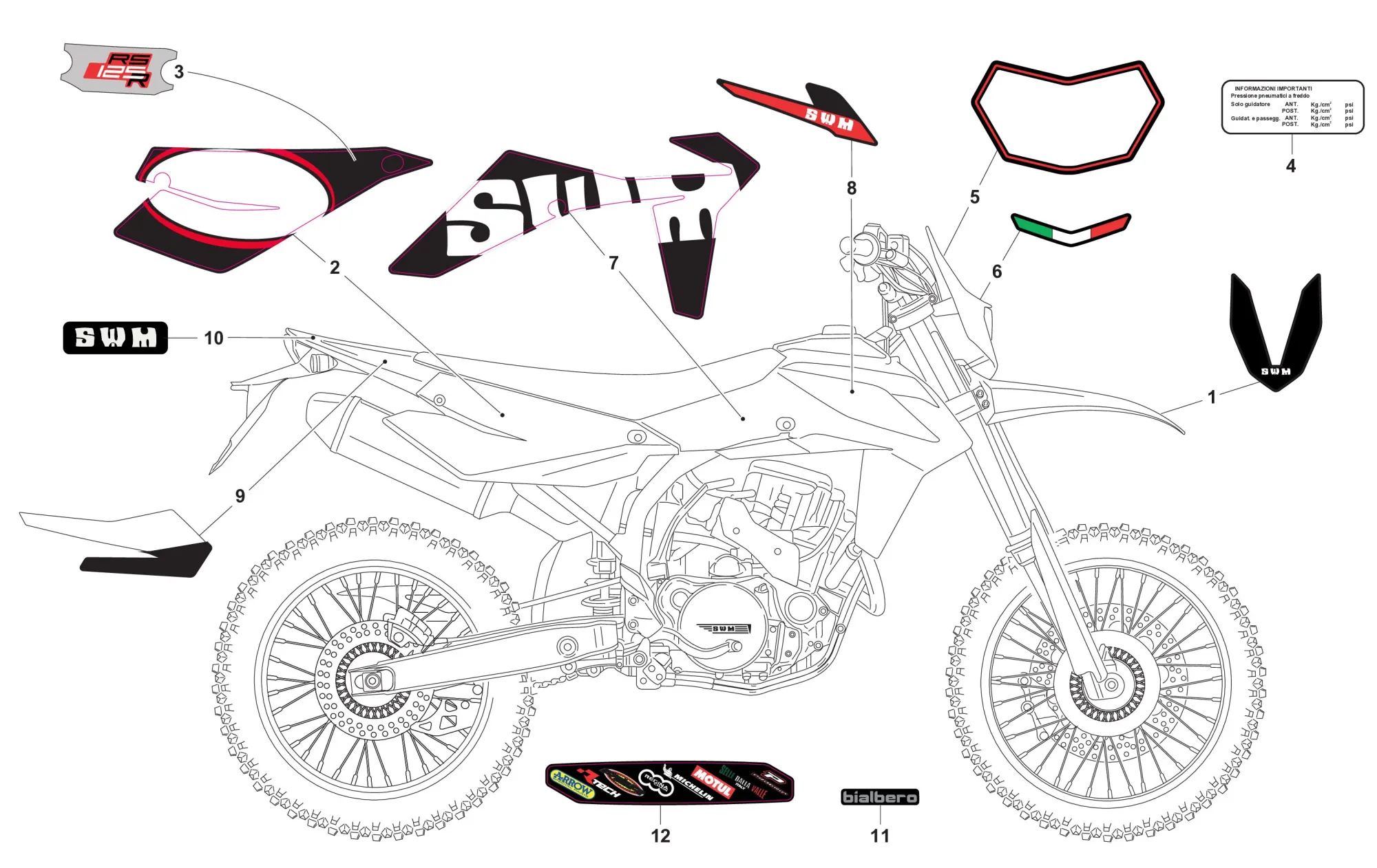 Aufkleber RS Enduro Standard