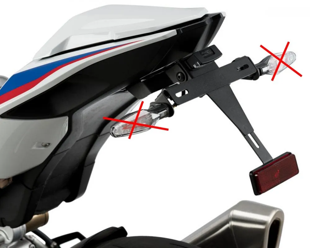 Puig Kennzeichenhalter Set - BMW S1000 RR 2019-22 / S1000 R 2021-22