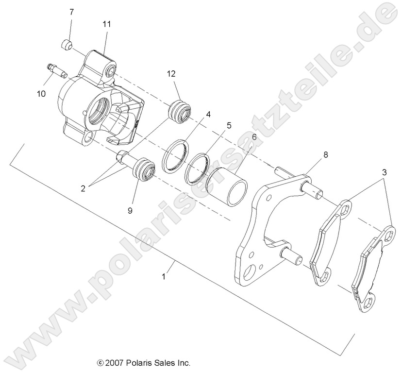 BRAKES, FRONT CALIPER