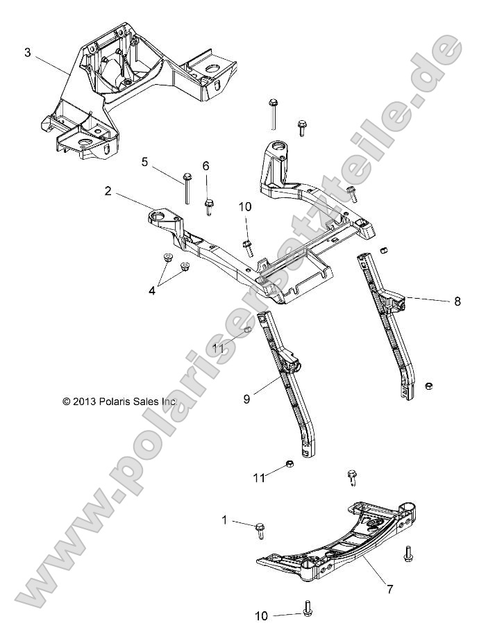 Body, Front Rack Support Body, Front Rack Support