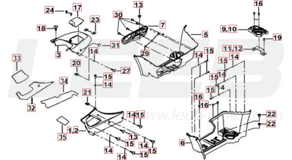 Fusstütze-Tankabdeckung Fusstütze-Tankabdeckung