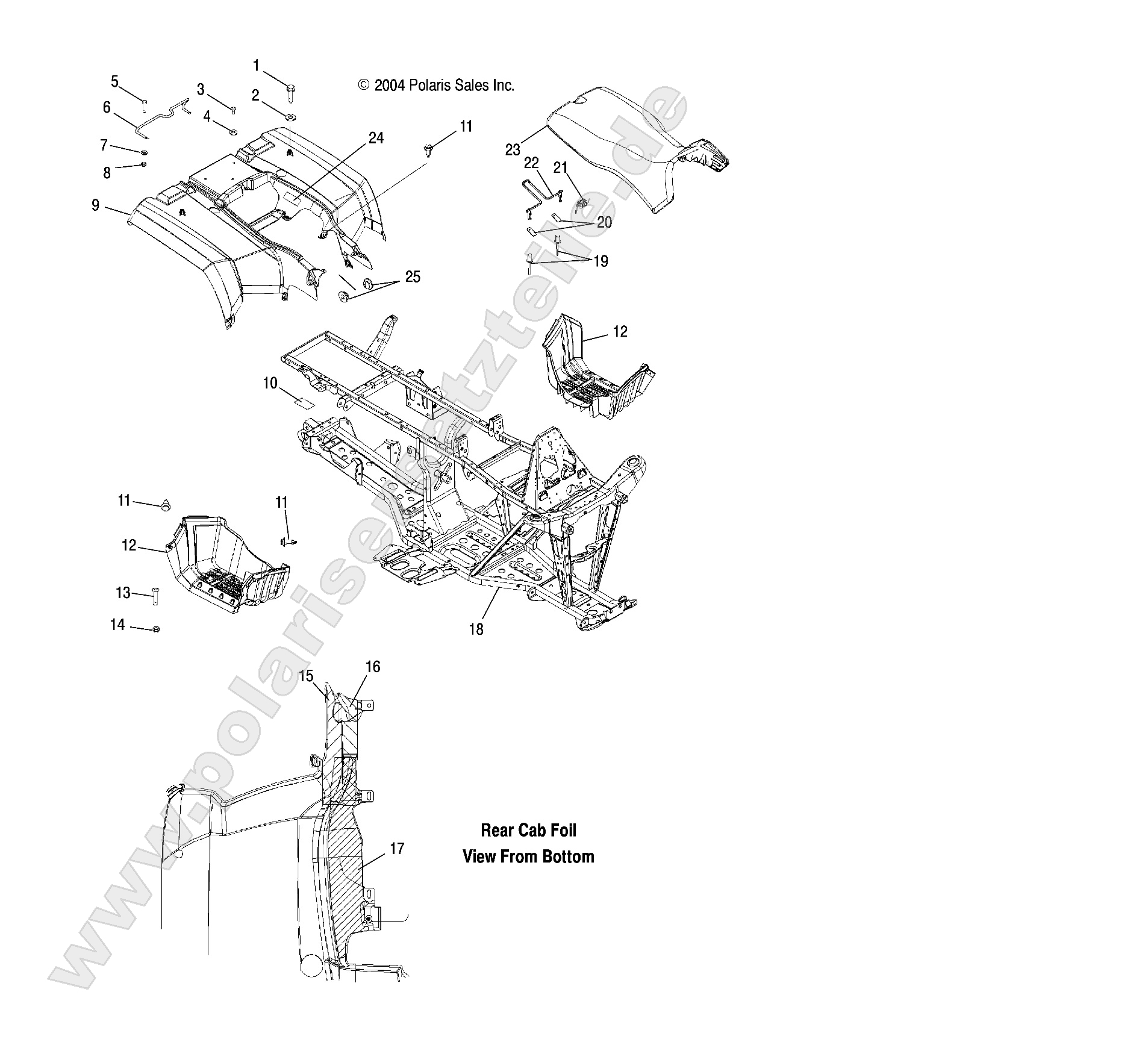 REAR CAB and SEAT REAR CAB and SEAT