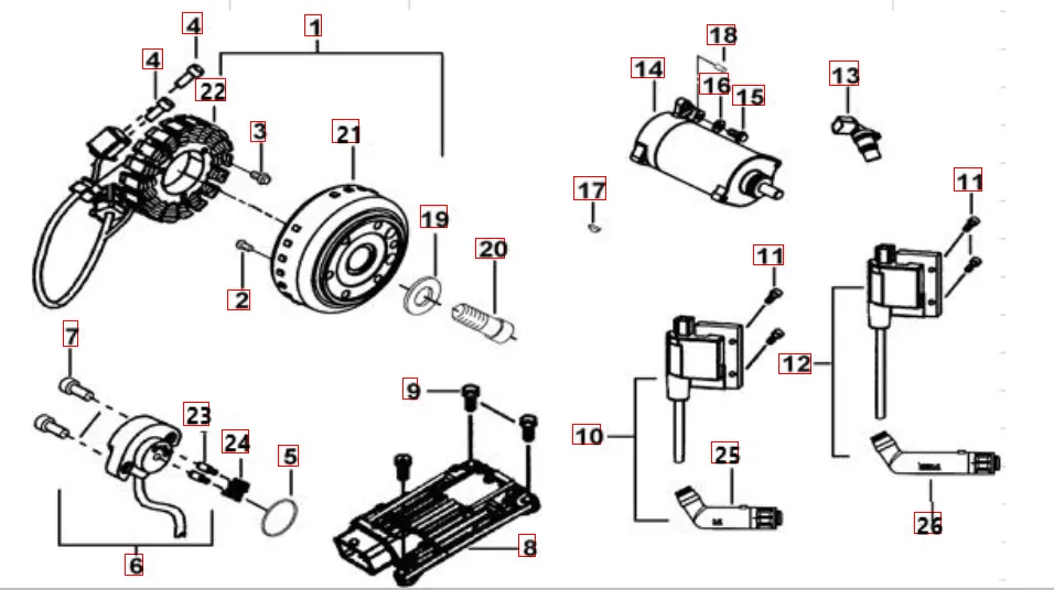 Lichtmaschine-Anlasser Lichtmaschine-Anlasser
