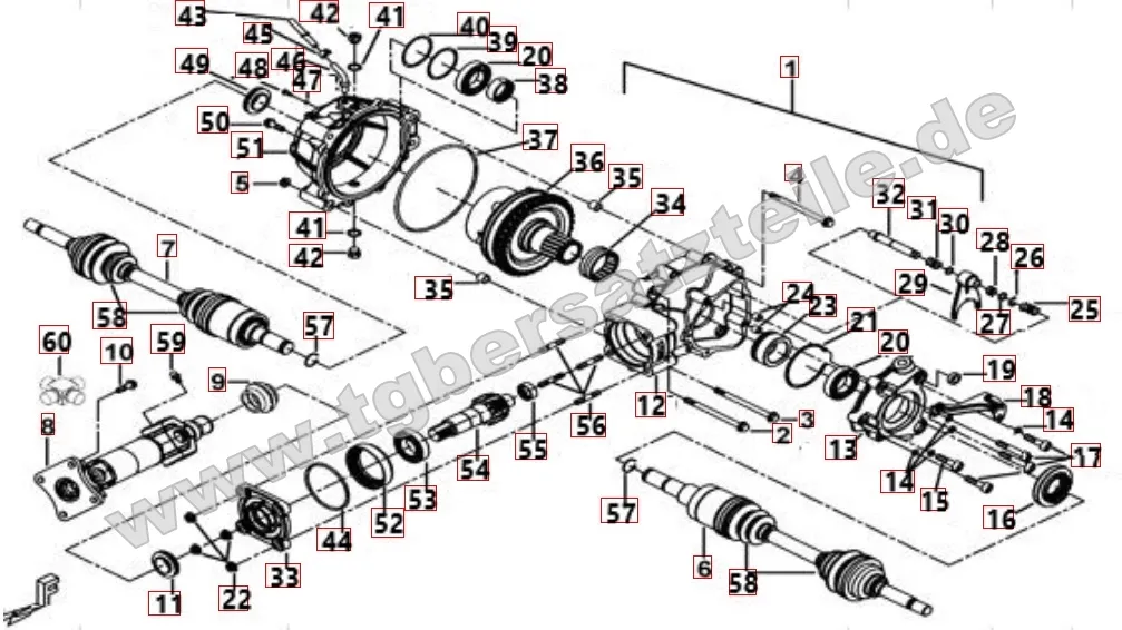 Differenzial hinten Differenzial hinten