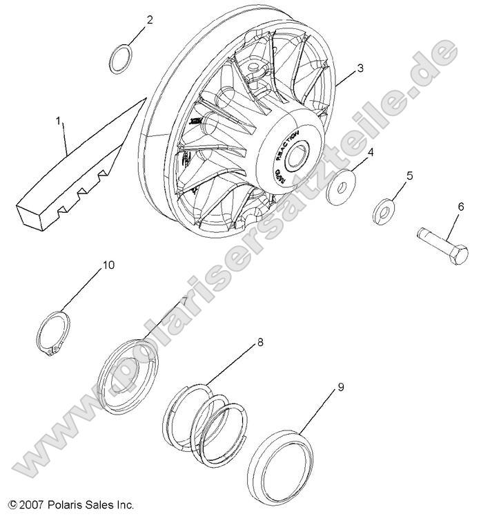 Drive Train, Secondary Clutch
