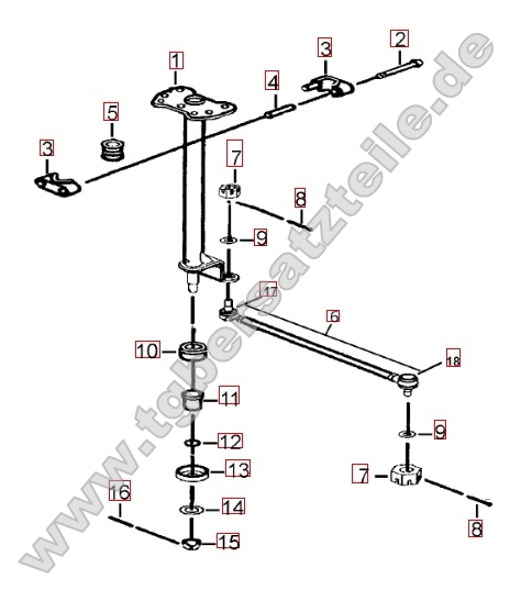 Lenksäule - Spurstange