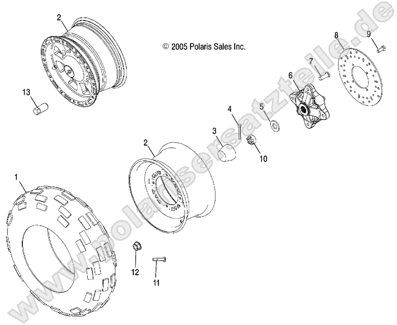 WHEEL, FRONT WHEEL, FRONT