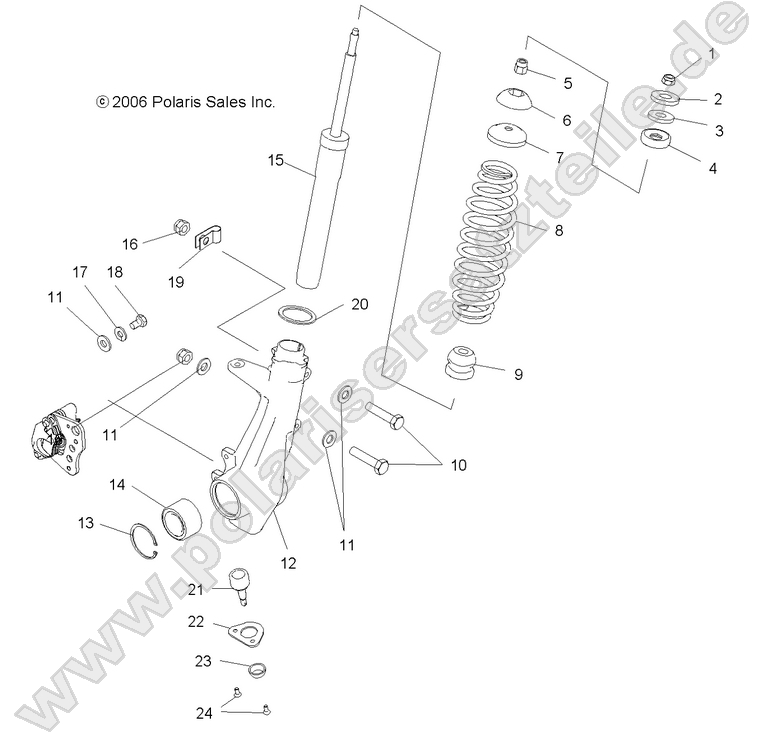 SUSPENSION, STRUT, FRONT SUSPENSION, STRUT, FRONT