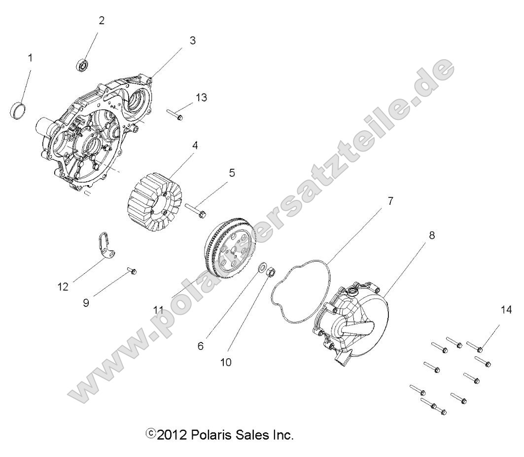 Engine, Stator and Flywheel Engine, Stator and Flywheel