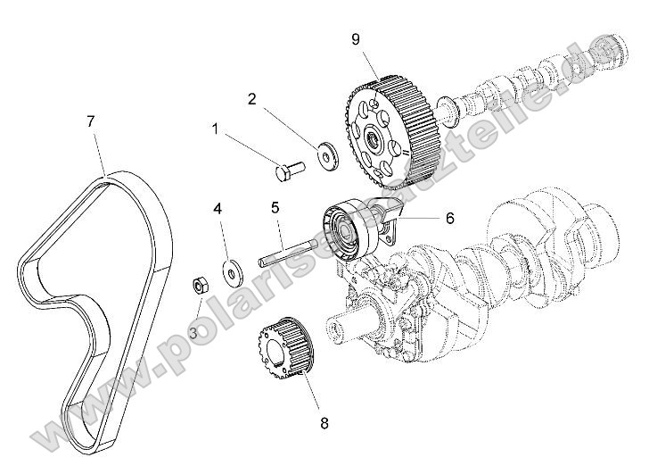 Engine, Timing Pulley, Timing Belt, Jockey Pulley Engine, Timing Pulley, Timing Belt, Jockey Pulley