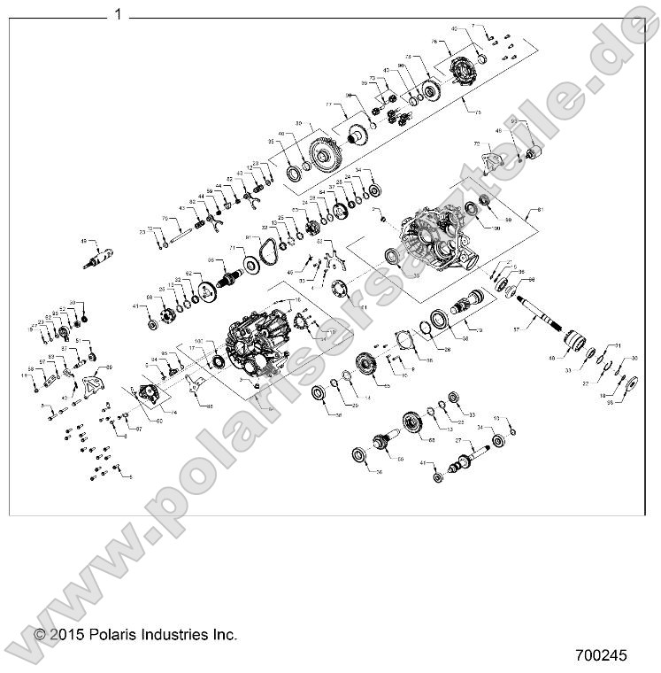 Drive Train, Main Gearcase (700245) Drive Train, Main Gearcase (700245)
