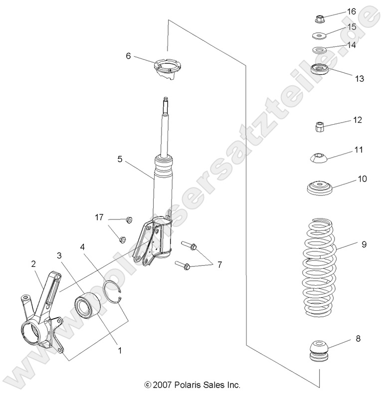 SUSPENSION, FRONT STRUT SUSPENSION, FRONT STRUT