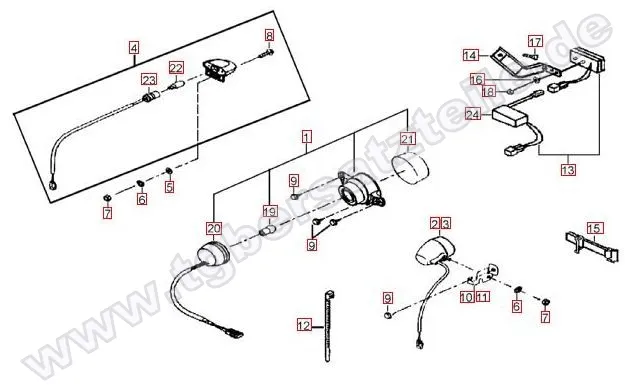 Rücklicht-Blinker hinten Rücklicht-Blinker hinten