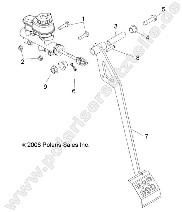 BRAKES, PEDAL and MASTER CYLINDER MOUNTING